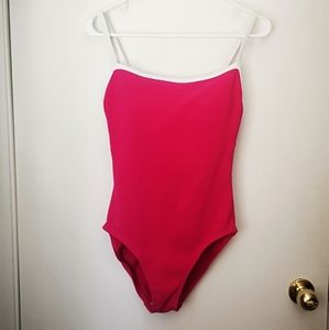 Pink One Piece Bathing Suit